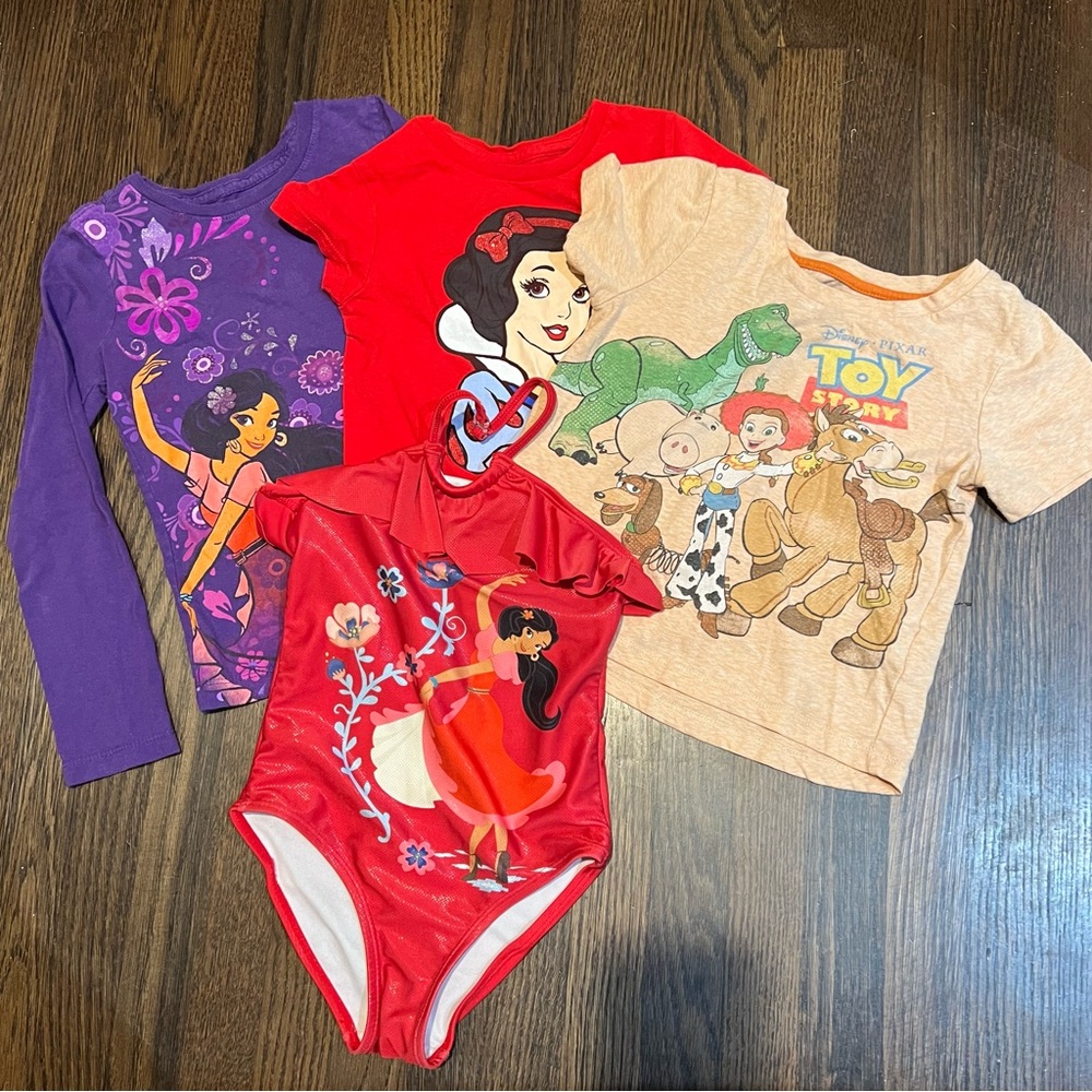 Girls 4 pc Disney bundle